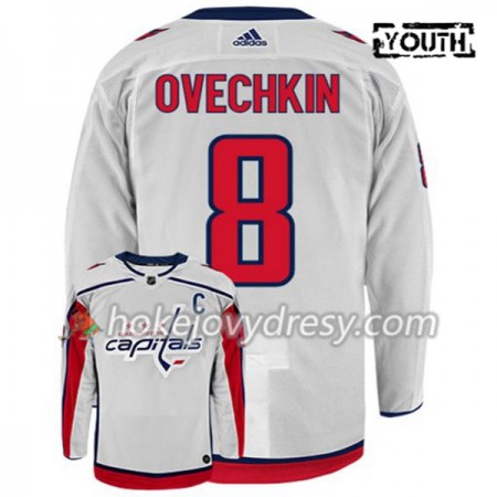 Dětské Hokejový Dres Washington Capitals Alex Ovechkin 8 Adidas Bílá Authentic